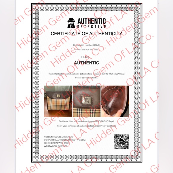 Burberry Vintage 1990s Haymarket Check Clutch Bag - Picture 16 of 16